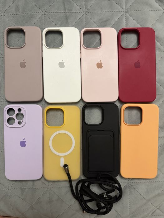 Чохли на iPhone 15 Pro Max, 8 шт, вартість за всі