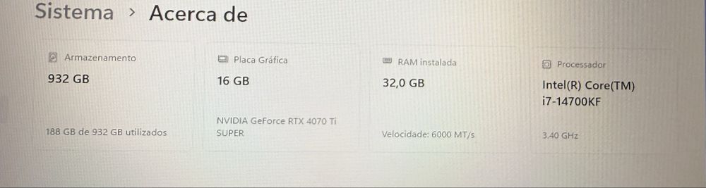 PC gaming- I7 14700K/RTX 4070 Ti Super