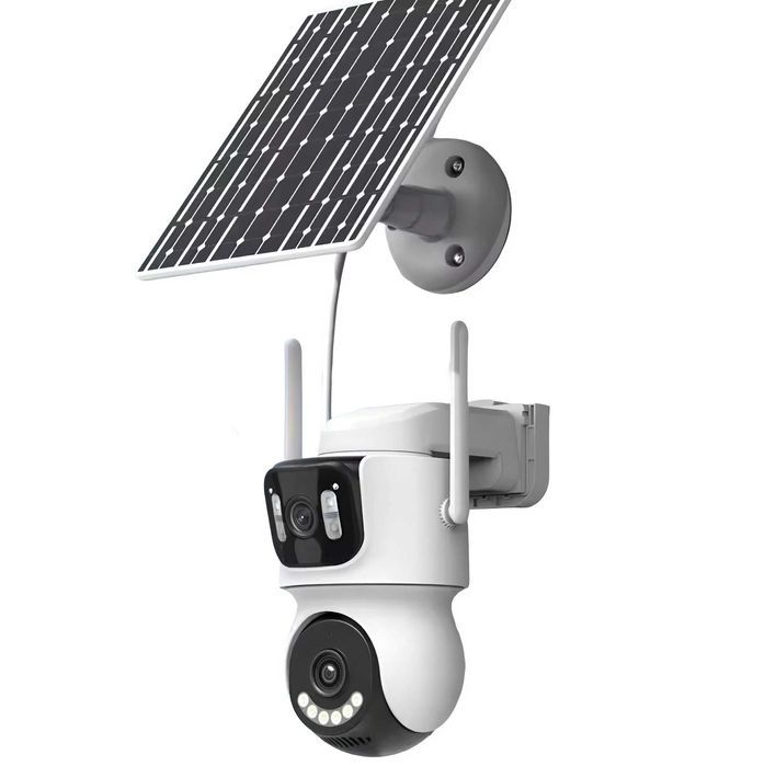 Вулична IP 4G LTE камера відеонагляду на сонячній панелі 8МП ICSEE TQ9