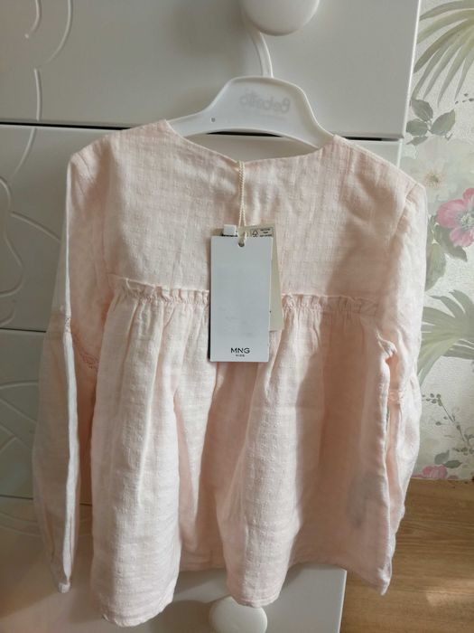 Сорочка блузка нарядна Рубашка нова на дівчинку 98 см Mango