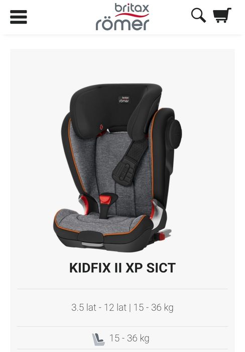 Fotelik Britax Römer Kidfix II XP sict 15-36kg limitowany