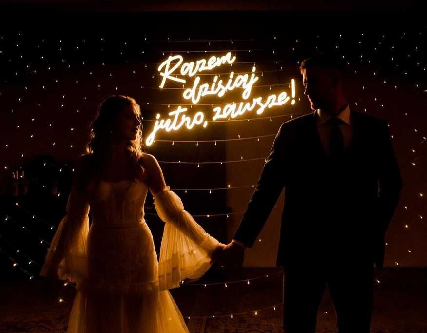 Napisy led/neony na ściankę Witajcie w naszej bajce! WOLNE TERMINY!