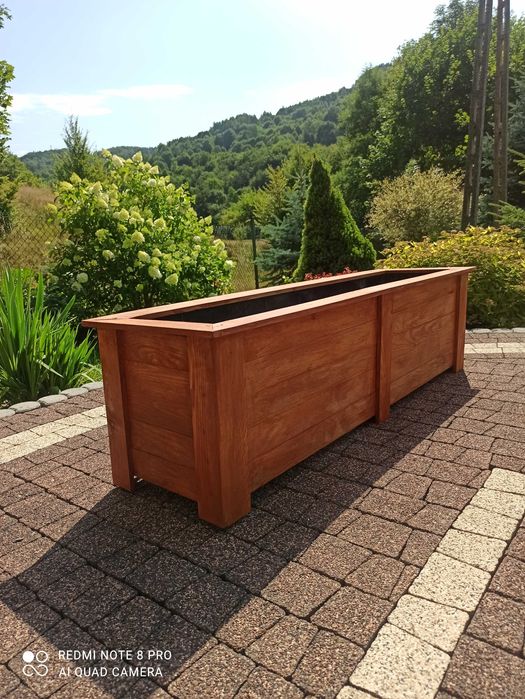 PROMOCJA donica drewniana 120cm+inne rozmiary