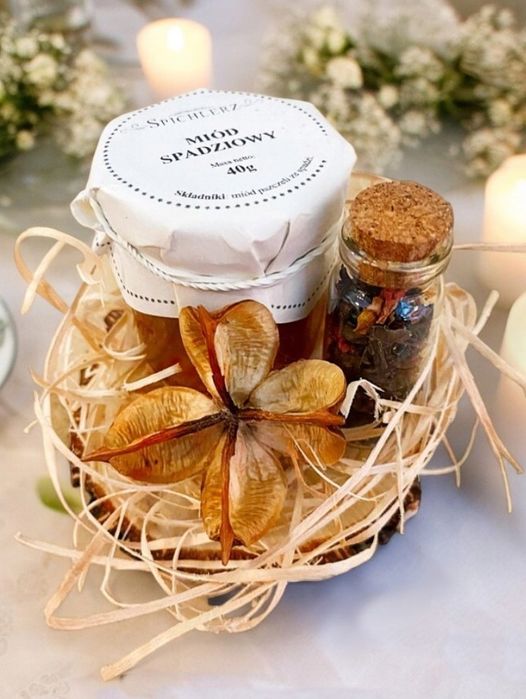 Gotowy kosz prezentowy upominek Podziękowania herbata miód