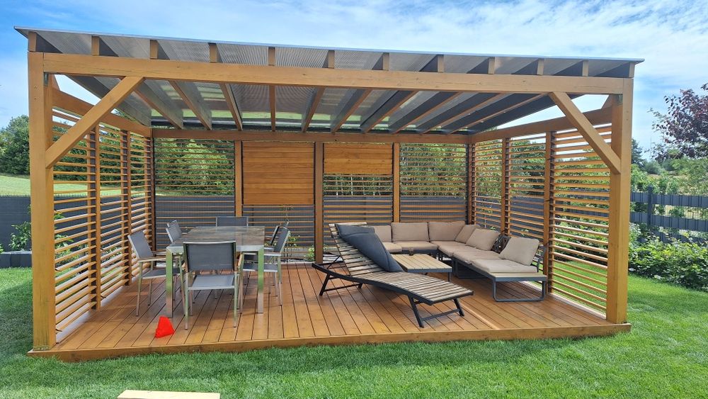 Tarasy ,zadaszenia , altany .wiaty , balustrady.