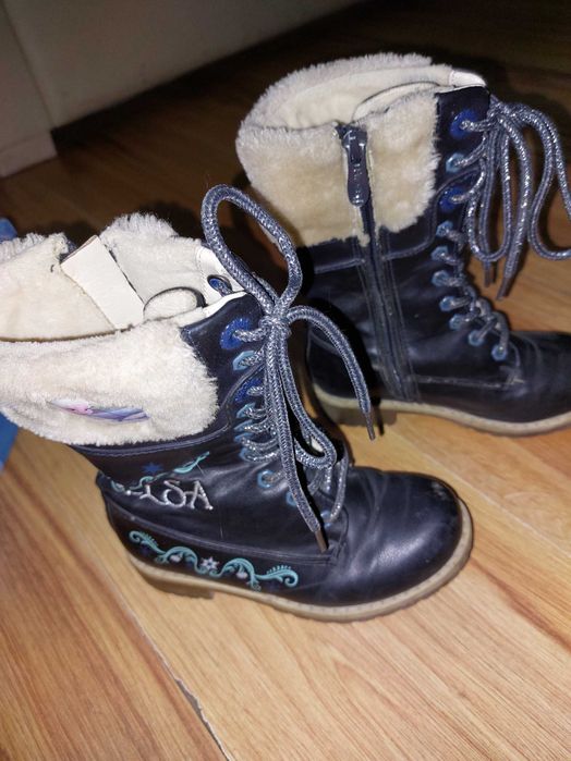 Kozaki zimowe dziewczęce Frozen Elsa, rozmiar 28