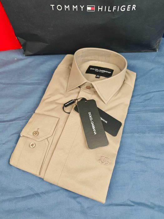 Koszula męska długi rękaw Dolce & Gabbana kolory elegancka premium M-XXXL