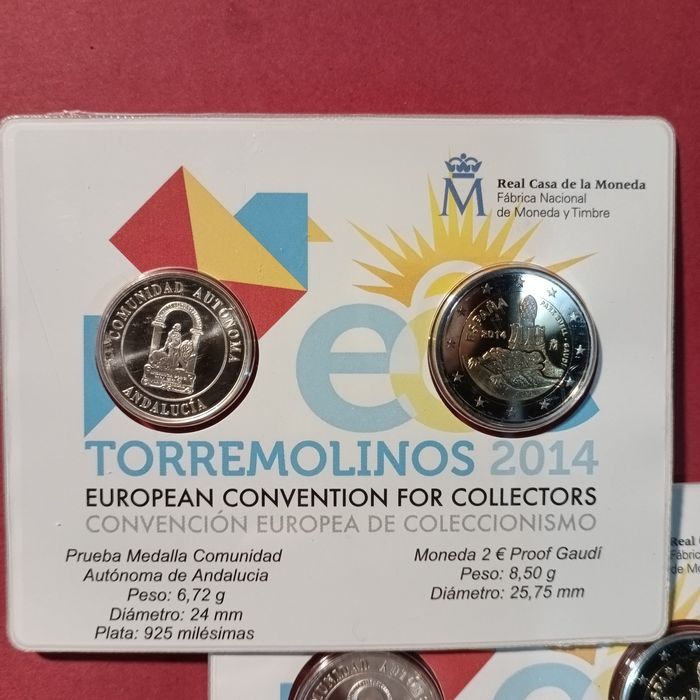 Moeda Coincard ESPANHA 2014 Torremolinos