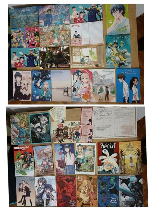 Dodatki z prenumerat mangowych i zakładki