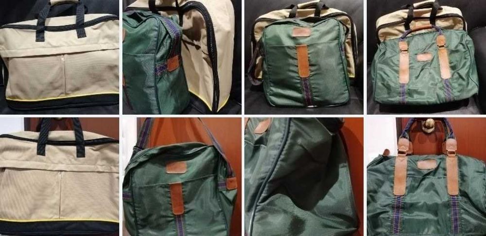 3 sacos de viagem ( 2 sacos de mão, 1 saco de ombro)