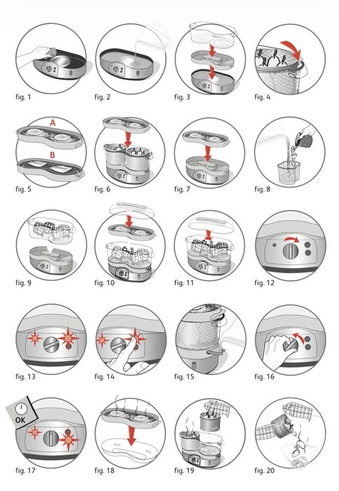 Пароварка Tefal Vitacuisine Steamer 3-в-1