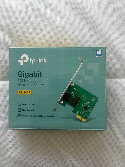 Placa de Rede Gigabit PCI Express TP-Link TG-3468 - Como Nova