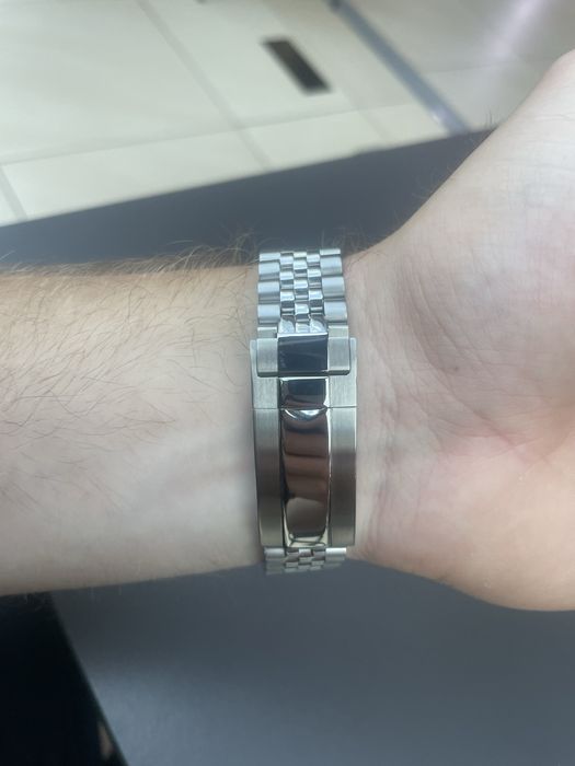 Seiko Mod Date Just Green Marbel