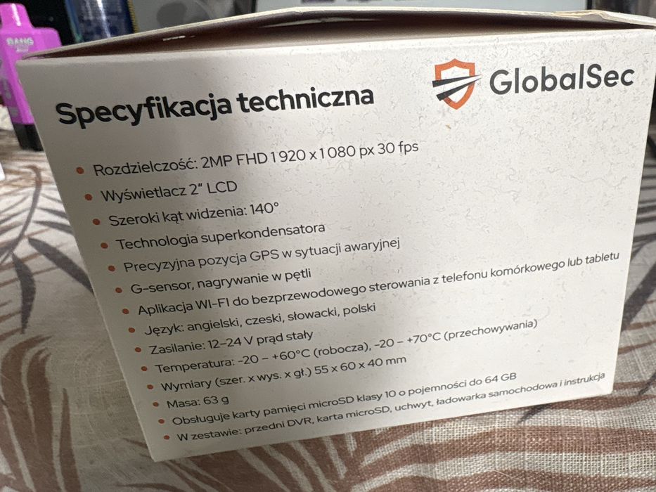 Kamera cyfrowa GlobalSec BP 3.1A FullHD | NOWA, stan idealny