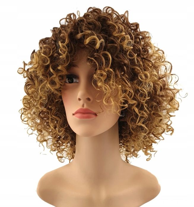 WYSOKIEJ JAKOŚCI PERUKA afro loki OKAZJA GRATIS włosy jak naturalne