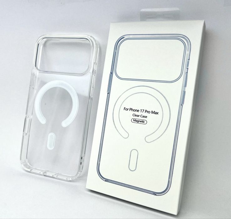 Всі моделі! Чохол Clear Case with MagSafe для iPhone 17 17 pro 17 pro max та інші / Прозорий чохол з Магсейф на Айфон / Чехол для телефона iPhone