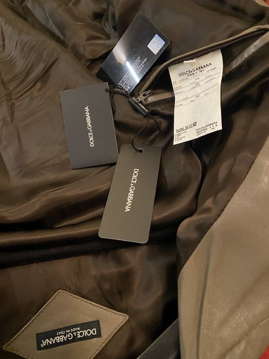 Dolce & Gabbana kurtka skorzana IT48 slim