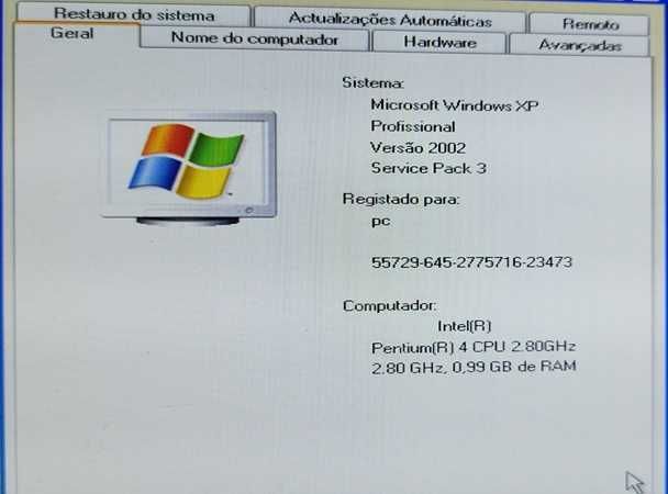 Computador Intel Pentium 4 2.8GHz