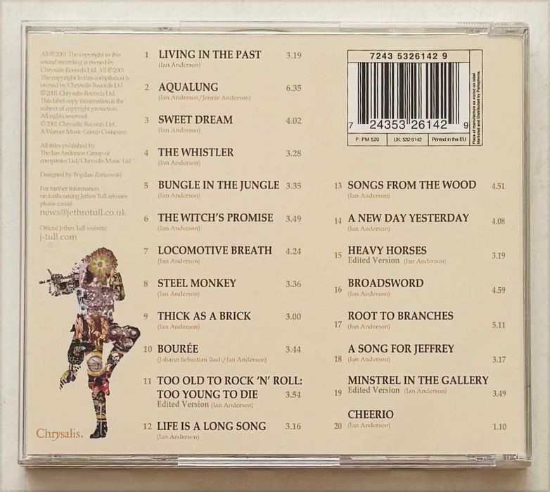 CD_Jethro Tull, The Very Best Of. Muito estimado, como novo