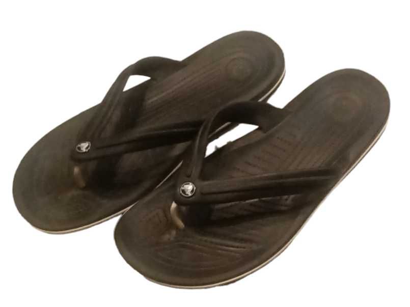 Japonki Crocs Crocband Flip Czarne Rozm.45-46