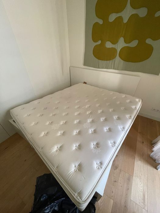 Cama Ikea Malm, estrado, colchão Mola Flex Supreme