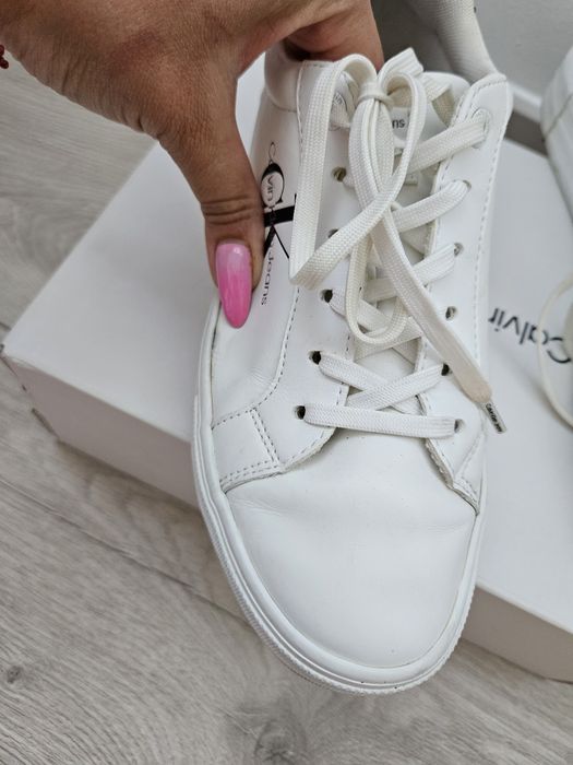 Białe Snakersy Calvin Klein rozm. 40