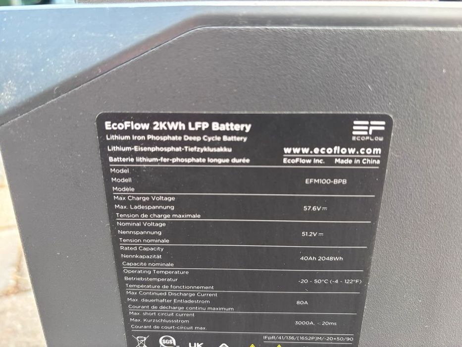 EcoFlow 2 kWh LFP EFM100-BPB – magazyn energii