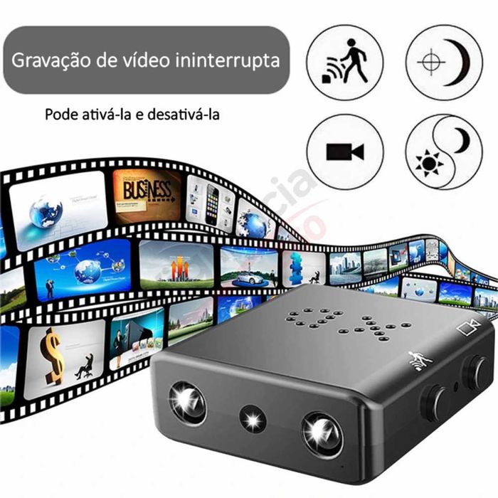 Micro Câmara Vigilância WiFi Full HD 1080P Espiã | Visão Noturna NOVA
