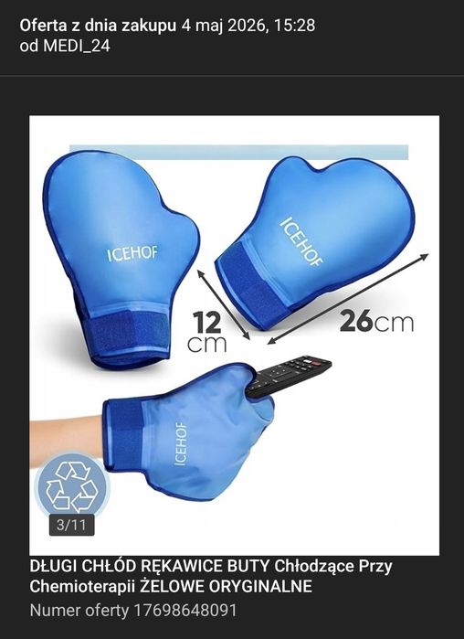Buty i rękawice żelowe chłodzące