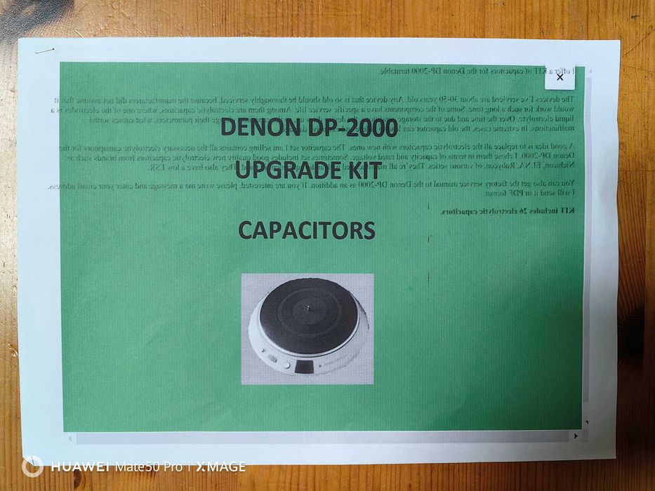 Gramofon DENON DP-2550 (DP-2000 + DP-790 + PCL-5) + podnosnik ramienia