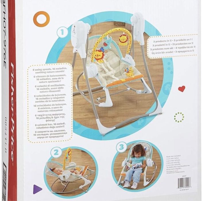 espriguicadeira bebe 3 em 1  Fisher price