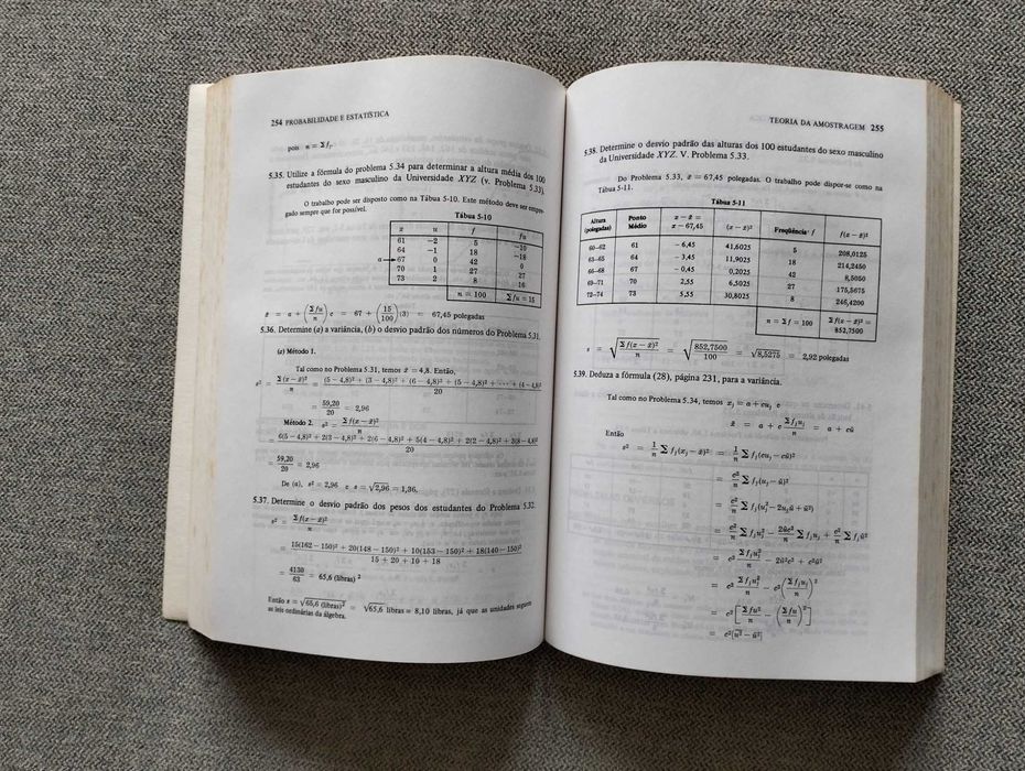 Livro "Probabilidade e estatística" de Murray R. Spiegel