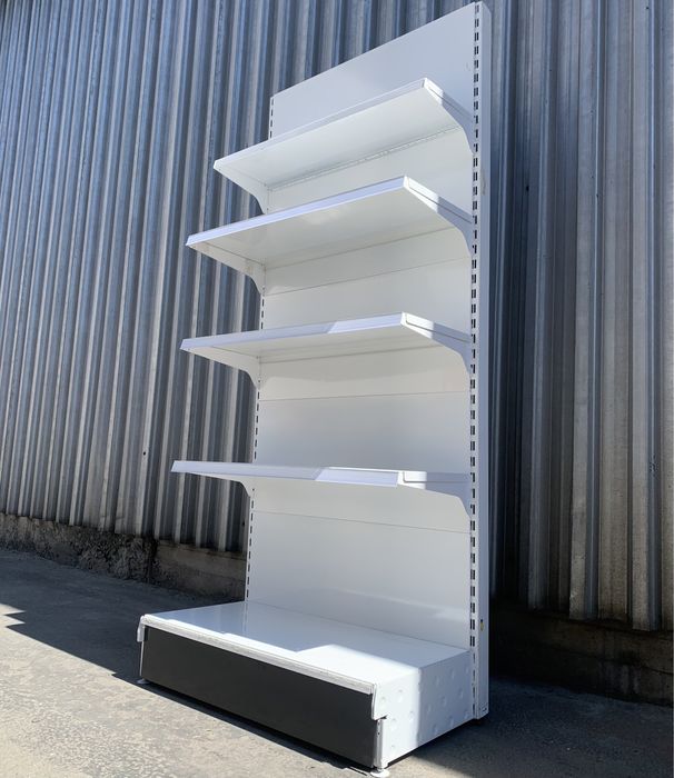 Торгові пристінні стелажі з металевими полицями WIKO бу для магазину