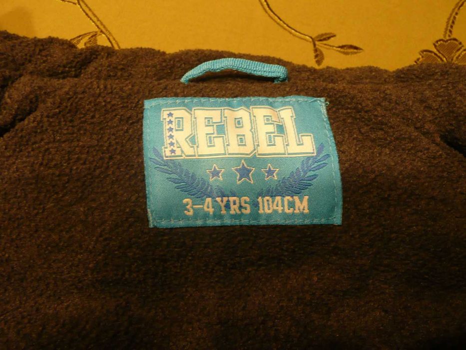 czarna kamizelka gruba 98-104 cm rebel