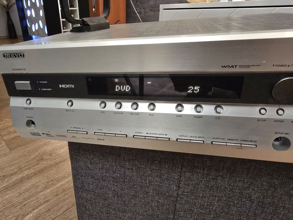 Amplituner 7.1 onkyo sr 505e. Stan idealny