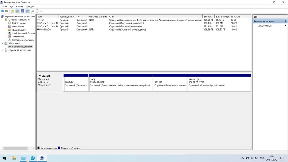 Продам ноутбук Lenovo ThinkPad E14 I5-10210U 8 GB  SSD 256 GB  7500грн