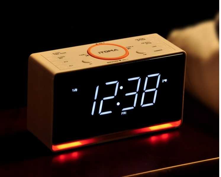 Radiobudzik iTOMA, radio FM, DAB, Bluetooth, Budzik, Ładowarka, DCF77