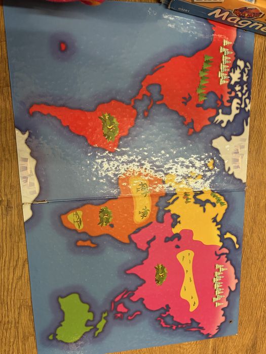 Jogo educativo magnético Diset Magic Magnet – mapa mundo animais e transportes