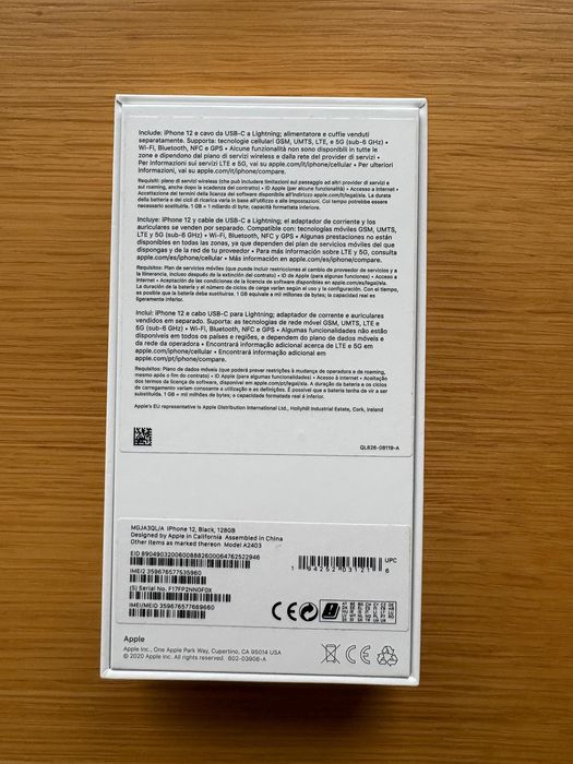 IPhone 12, Preto, 128GB