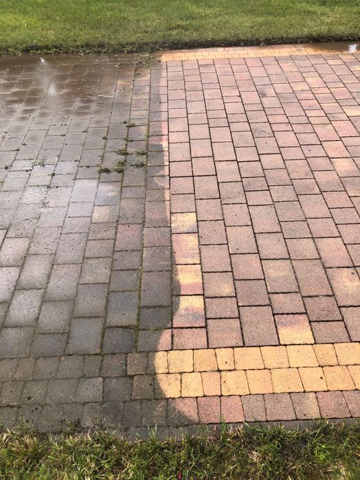 Mycie kostki oraz elewacji