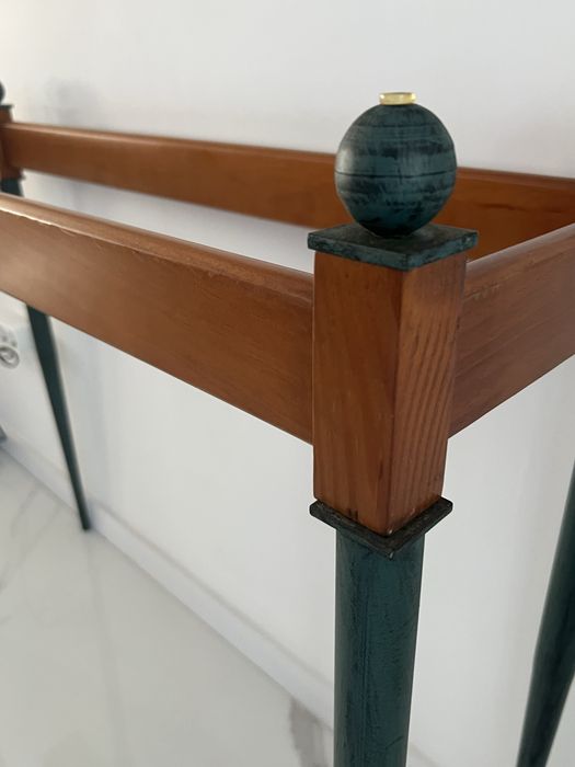Móvel Consola / MESA d'Entrada em Madeira com Tampo em Vidro