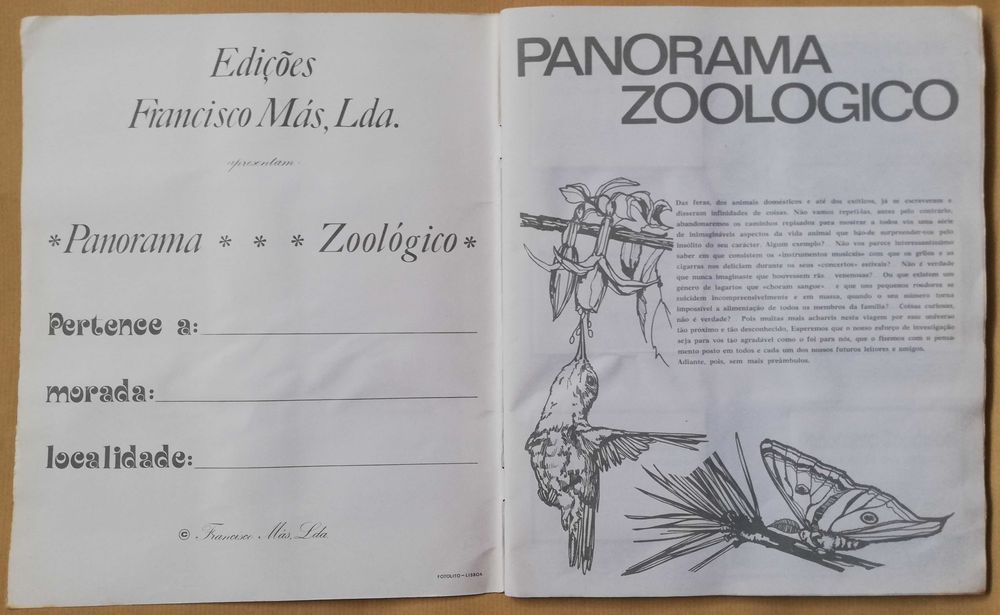 Caderneta - Panorama Zoológico (Completa)