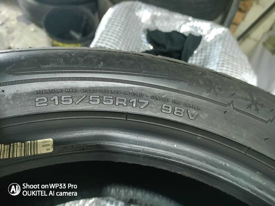 Шини Dunlop 215/55R17. 4шт. Зима 2024р (0217)