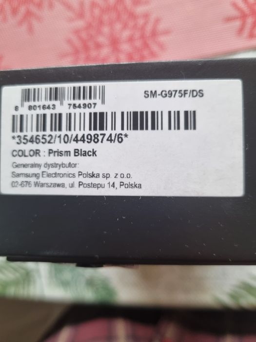 Samsung s10+ sm -G975F/DS