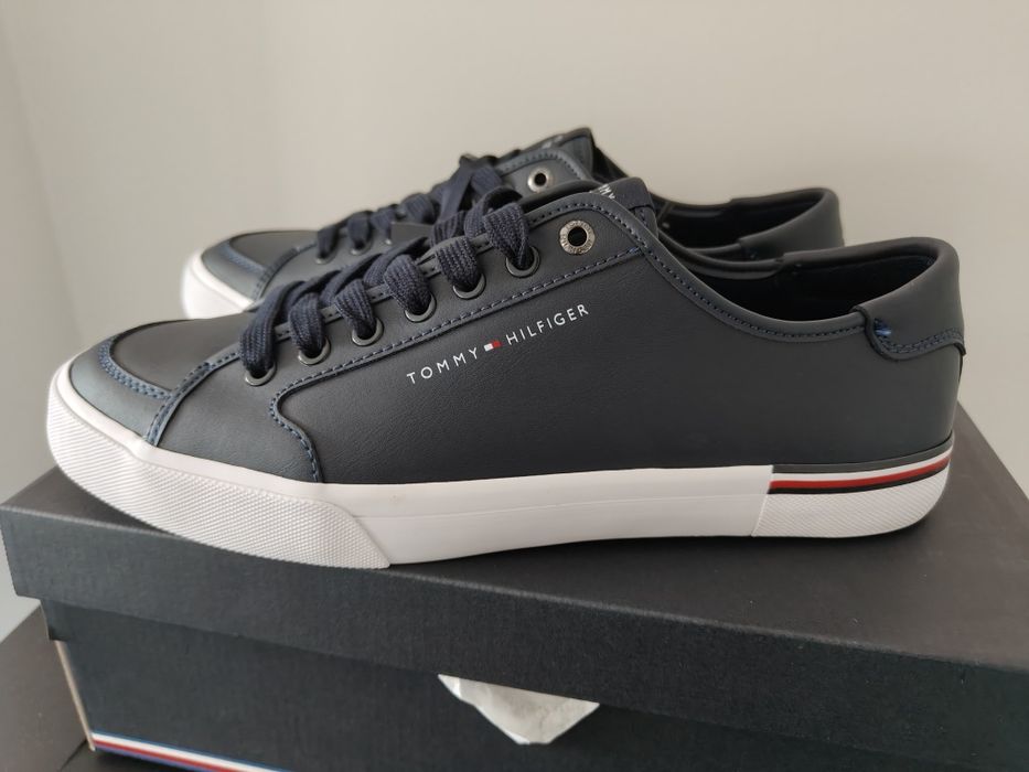 Trampki Tommy Hilfiger skóra naturalna