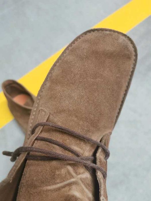 Botas camel em camurça, para homem