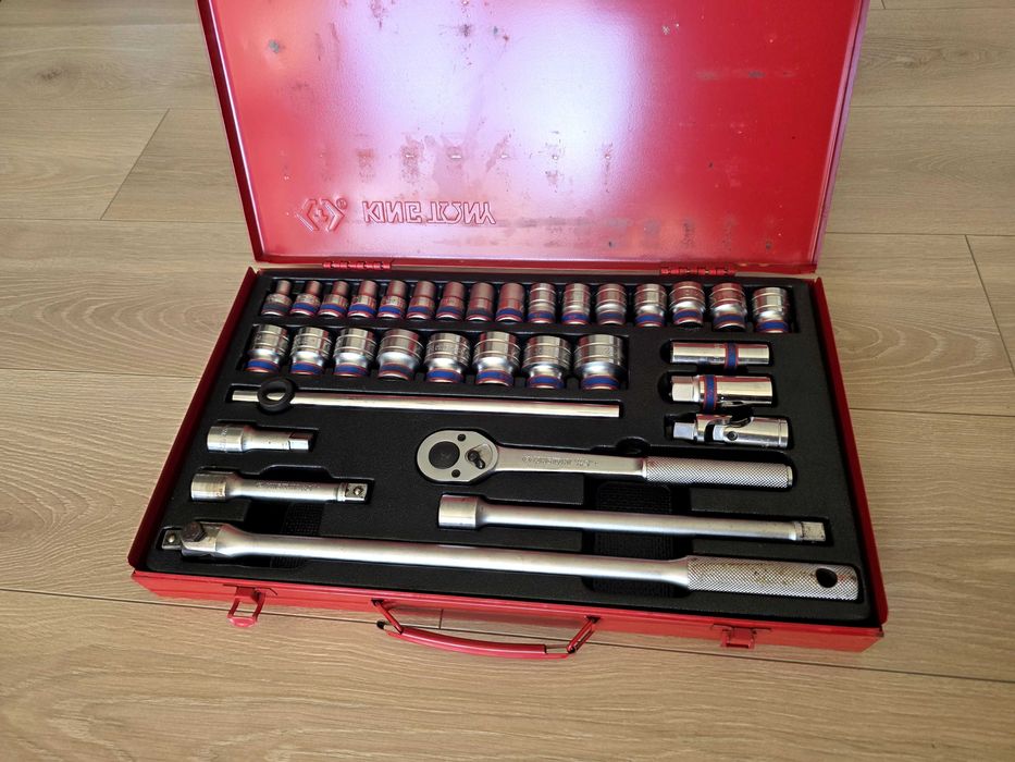 ZESTAW NASADEK KING TONY 4034MR - 1/2" 33z. KRÓTKIE 12-kąt. 10 - 32mm