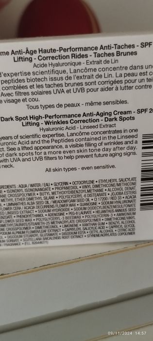 Creme da Lancôme spf 20