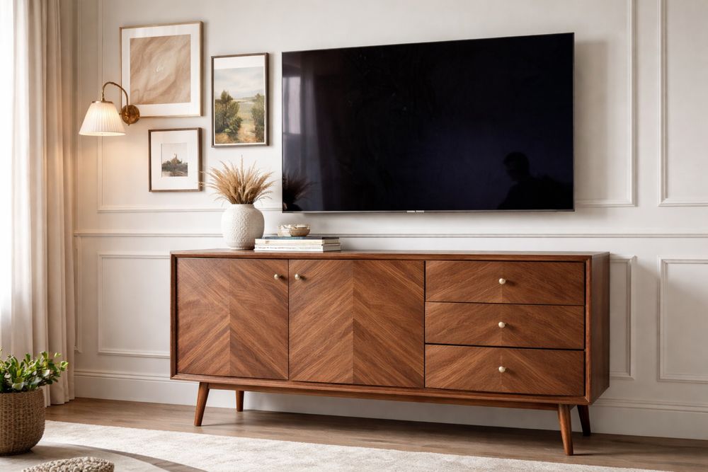 Drewniana komoda jodełka Katowice