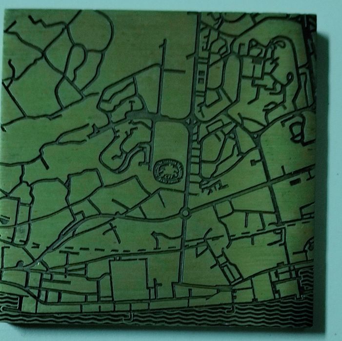 Medalha correios  bronze 70x70 mm